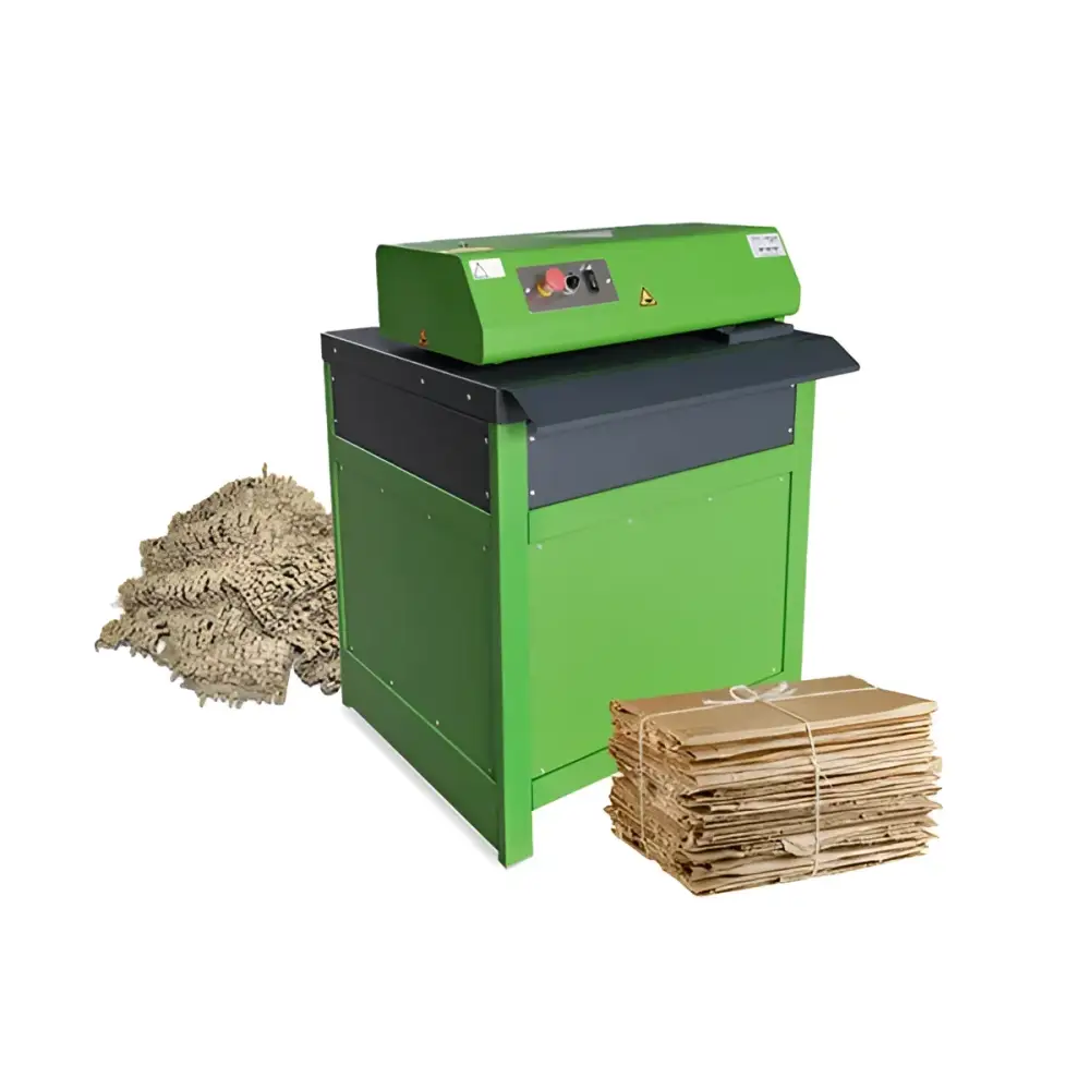 Green cp428s3i cardboard box shredder for eco shred and high volume packaging