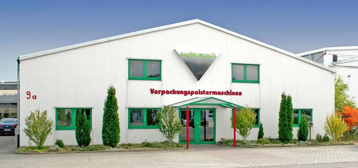 White industrial building.