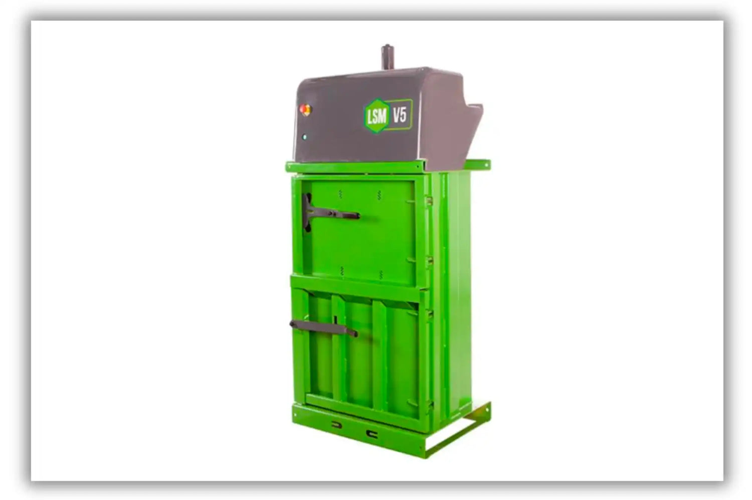 Green and gray baler.